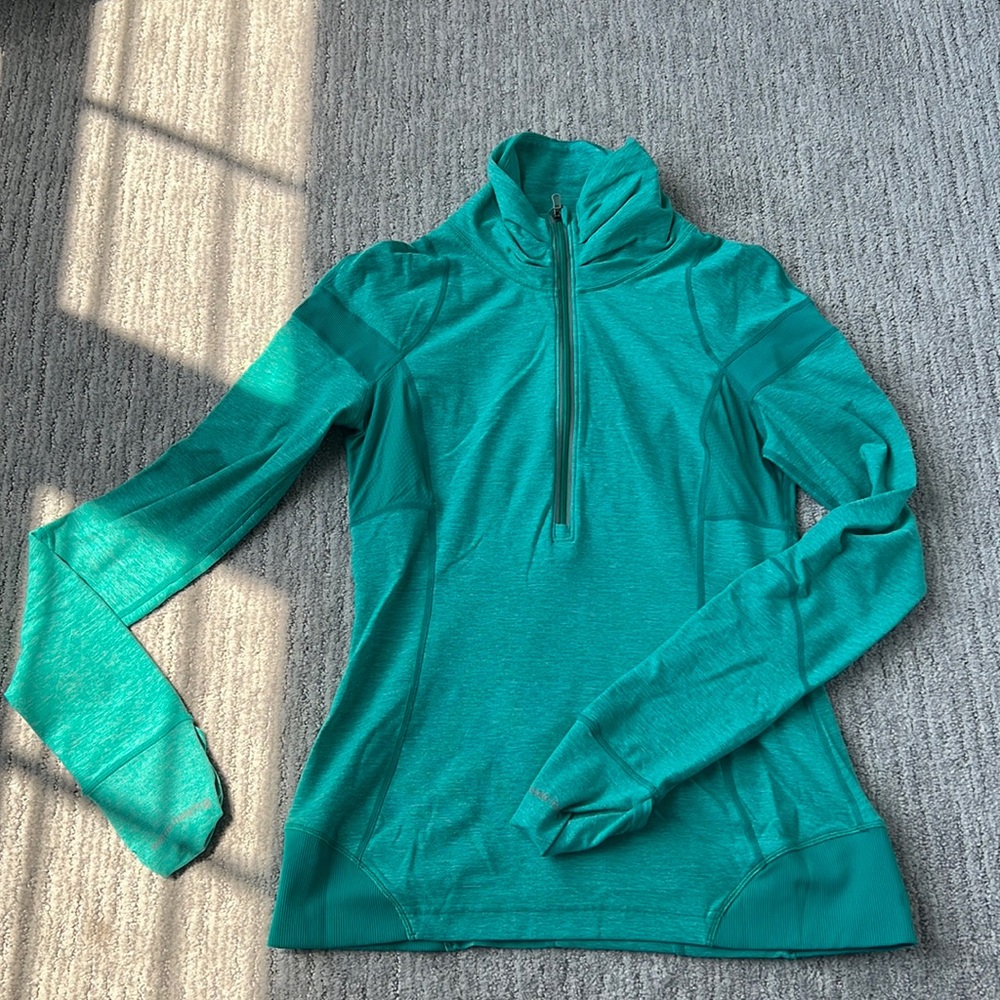 Teal lulu quarter zip
